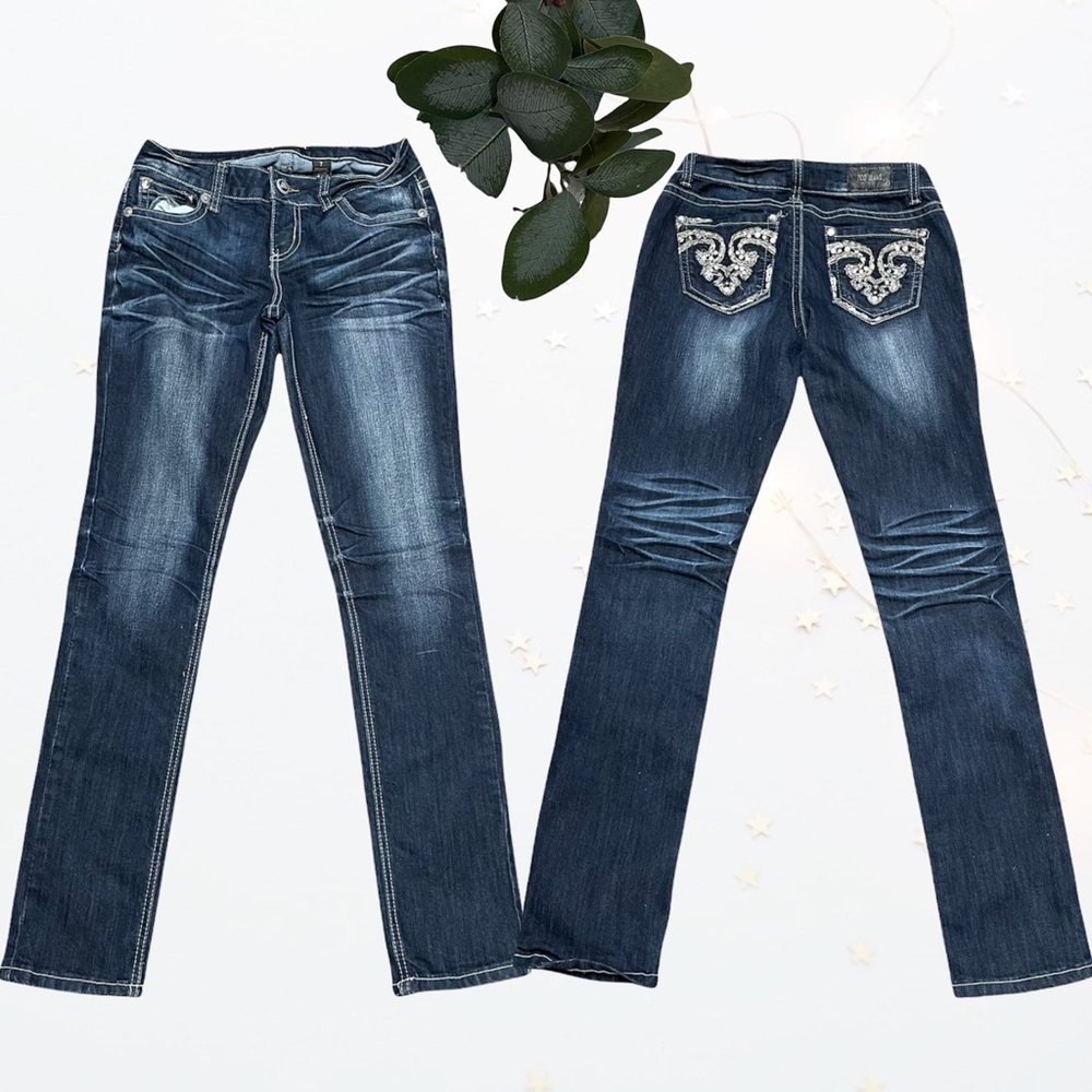 🔥 ZCO Demin cropped Jeans pocket decoration